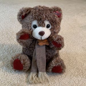 Vintage DanDee Special Touch Stuffed Bear, 9”